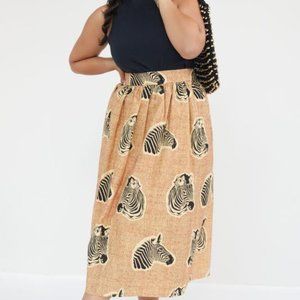 NWT Anthropologie Plus Sika Zora Midi Skirt